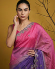 Fendy Satin Designer Saree with Gotapatti Work and Cutwork Piping Border Party Wedding Wear Saree