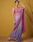 Fendy Satin Designer Saree with Gotapatti Work and Cutwork Piping Border Party Wedding Wear Saree