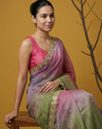 Fendy Satin Designer Saree with Gotapatti Work and Cutwork Piping Border Party Wedding Wear Saree
