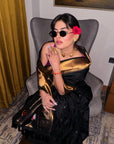 Karishma Sharma in our Black Zari Woven Vitthala God Special Traditional Paithani Silk Saree