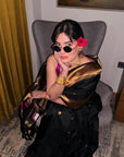Karishma Sharma in our Black Zari Woven Vitthala God Special Traditional Paithani Silk Saree