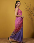 Fendy Satin Designer Saree with Gotapatti Work and Cutwork Piping Border Party Wedding Wear Saree