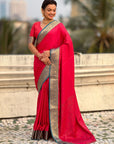 Soft Patola Silk Bandhani Weave Saree with Rich Zari Floral Border and Brocade Blouse
