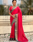 Soft Patola Silk Bandhani Weave Saree with Rich Zari Floral Border and Brocade Blouse