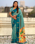 Pure Silk Saree Traditional Paithani Zari Woven Wedding Saree for Women Festive Party Wear Ethnic Designer Saree