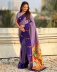 Pure Silk Saree Traditional Paithani Zari Woven Wedding Saree for Women Festive Party Wear Ethnic Designer Saree