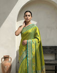 Premium Soft Silk Paithani Saree with Polka Motifs, Peacock Border and Traditional Pallu