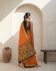 Premium Soft Silk Paithani Saree with Polka Motifs, Peacock Border and Traditional Pallu