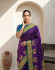 Premium Soft Silk Paithani Saree with Polka Motifs, Peacock Border and Traditional Pallu