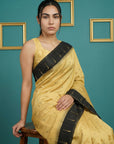 Black Handloom Soft Silk Saree with Zari Weaving, Contrast Muniya Border Traditional Pallu – Rich Look Silk Saree with Blouse Piece