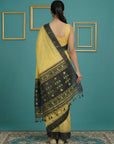 Black Handloom Soft Silk Saree with Zari Weaving, Contrast Muniya Border Traditional Pallu – Rich Look Silk Saree with Blouse Piece
