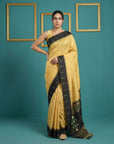 Black Handloom Soft Silk Saree with Zari Weaving, Contrast Muniya Border Traditional Pallu – Rich Look Silk Saree with Blouse Piece
