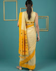 Orange Handloom Soft Silk Saree with Zari Weaving, Contrast Muniya Border Traditional Pallu – Rich Look Silk Saree with Blouse Piece