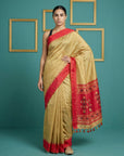 Red Handloom Soft Silk Saree with Zari Weaving, Contrast Muniya Border Traditional Pallu – Rich Look Silk Saree with Blouse Piece