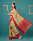 Red Handloom Soft Silk Saree with Zari Weaving, Contrast Muniya Border Traditional Pallu – Rich Look Silk Saree with Blouse Piece