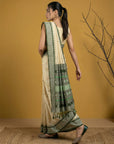 Handloom Soft Silk Saree with Zari Woven Motifs Contrast Traditional Border and Rich Pallu