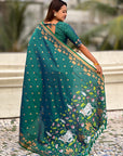 Green Zari Woven Pichwai Silk Saree