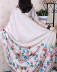 Cream Soft Tussar Silk Kalamkari Unique Printed Zari Woven Saree