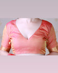 Peach Soft Silk Saree with Kamdhenu Weaves Zari Woven Saree