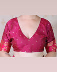 Violet Soft Silk Zari Woven Warli Art Traditional Saree
