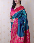 Green Soft Silk Zari Woven Warli Art Traditional Saree