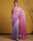 Fendy Satin Designer Saree with Gotapatti Work and Cutwork Piping Border Party Wedding Wear Saree