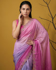 Fendy Satin Designer Saree with Gotapatti Work and Cutwork Piping Border Party Wedding Wear Saree