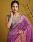 Fendy Satin Designer Saree with Gotapatti Work and Cutwork Piping Border Party Wedding Wear Saree