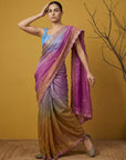 Fendy Satin Designer Saree with Gotapatti Work and Cutwork Piping Border Party Wedding Wear Saree