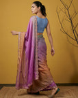 Fendy Satin Designer Saree with Gotapatti Work and Cutwork Piping Border Party Wedding Wear Saree