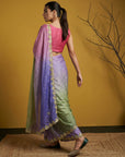 Fendy Satin Designer Saree with Gotapatti Work and Cutwork Piping Border Party Wedding Wear Saree