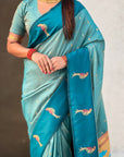 Pure Silk Saree Traditional Paithani Zari Woven Wedding Saree for Women Festive Party Wear Ethnic Designer Saree