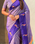 Pure Silk Saree Traditional Paithani Zari Woven Wedding Saree for Women Festive Party Wear Ethnic Designer Saree