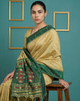 Green Handloom Soft Silk Saree with Zari Weaving, Contrast Muniya Border  Traditional Pallu – Rich Look Silk Saree with Blouse Piece
