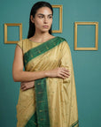 Green Handloom Soft Silk Saree with Zari Weaving, Contrast Muniya Border  Traditional Pallu – Rich Look Silk Saree with Blouse Piece