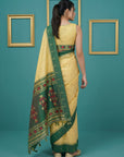 Green Handloom Soft Silk Saree with Zari Weaving, Contrast Muniya Border  Traditional Pallu – Rich Look Silk Saree with Blouse Piece