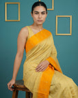 Orange Handloom Soft Silk Saree with Zari Weaving, Contrast Muniya Border  Traditional Pallu – Rich Look Silk Saree with Blouse Piece