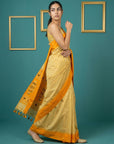 Orange Handloom Soft Silk Saree with Zari Weaving, Contrast Muniya Border  Traditional Pallu – Rich Look Silk Saree with Blouse Piece