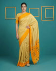 Orange Handloom Soft Silk Saree with Zari Weaving, Contrast Muniya Border  Traditional Pallu – Rich Look Silk Saree with Blouse Piece