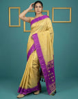 Purple Handloom Soft Silk Saree with Zari Weaving, Contrast Muniya Border  Traditional Pallu – Rich Look Silk Saree with Blouse Piece