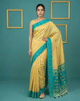 Rama Handloom Soft Silk Saree with Zari Weaving, Contrast Muniya Border  Traditional Pallu – Rich Look Silk Saree with Blouse Piece