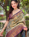 Wine Original Dharmavaram Silk Traditional Zari Woven Saree