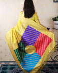 Yellow Soft Silk Banarasi Multicolor Pallu Zari Woven Saree