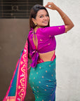Green Zari Woven Rajhans Swan Paithani Silk Saree