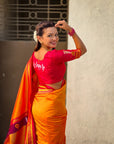 Top Trending Vitthala Contrast Paithani Saree Rakhumai Soft Silk Traditional Design