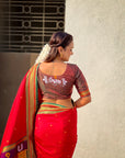 Top Trending Vitthala Contrast Paithani Saree Rakhumai Soft Silk Traditional Design